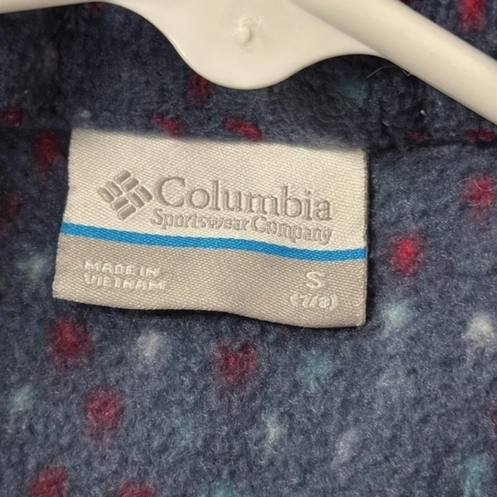 Columbia‎ size small kids blue multicolor fleece zip up jacket